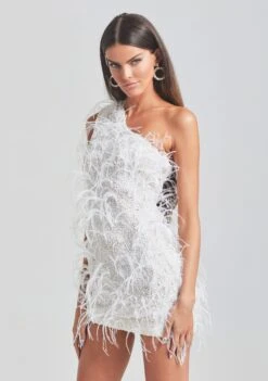 Sina Feather Dress -TrendAura Store Ecommerce Crop Retrofete Ecomm set2 Look33 3111