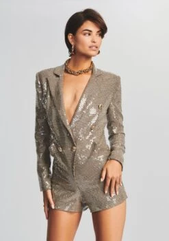 Montgomery Sequin Romper 9 Montgomery Sequin Romper -TrendAura Store Ecommerce Crop Retrofete eComm 220830 Shot 13 0082